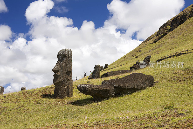 复活节岛摩伊岛Rano Raraku